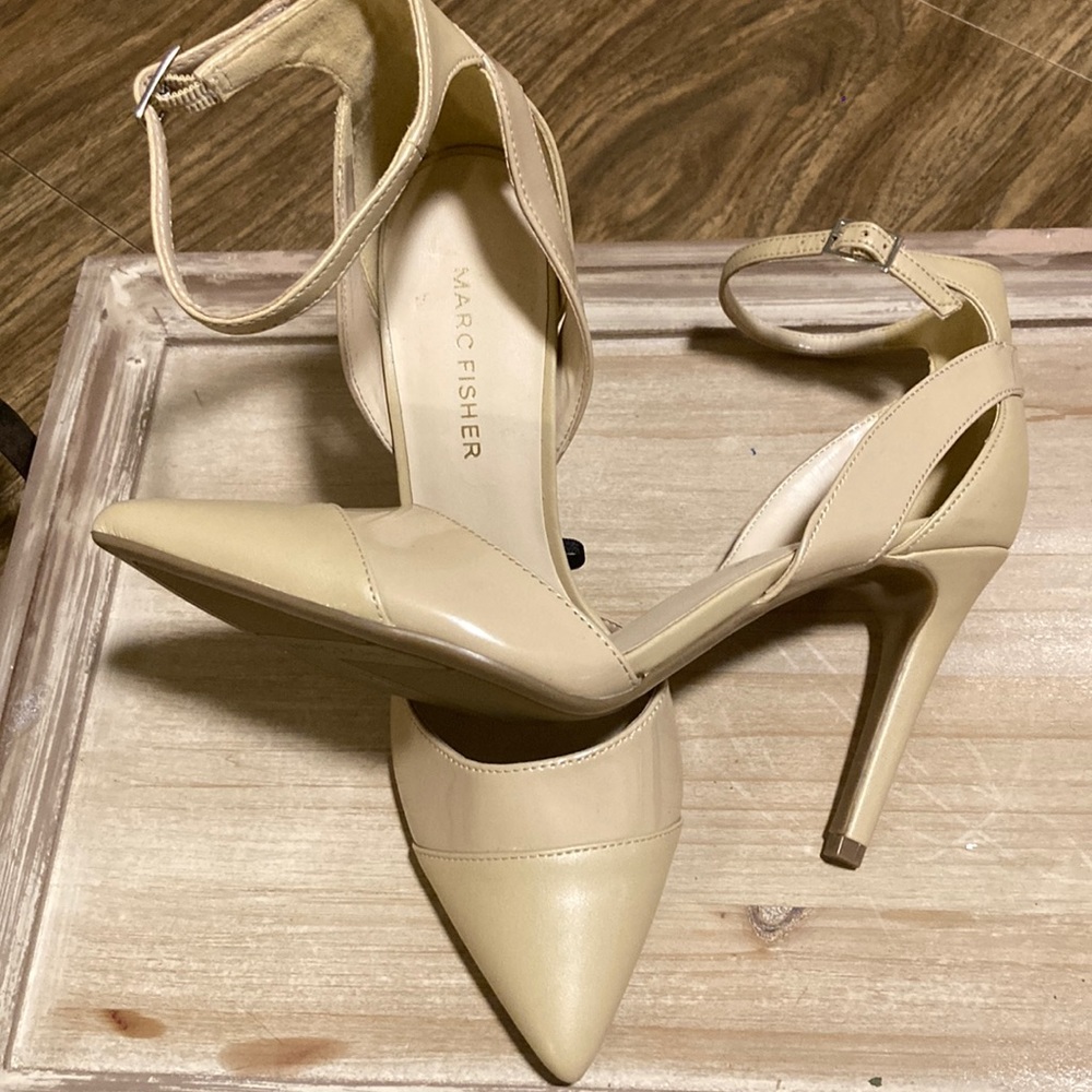 Marc Fisher ankle strap stilettos